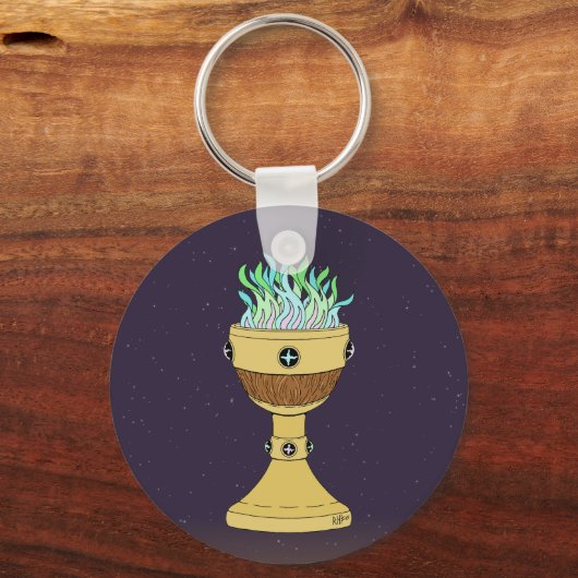 Magische Potion in Mazer en Chalice Combo Sleutelhanger (Achterkant)