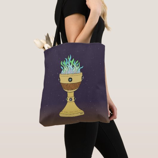 Magische Potion in Mazer en Chalice Combo Tote Bag (Dichtbij)