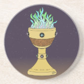 Magische Potion in Mazer en Chalice Combo Zandsteen Onderzetter (Voorkant)