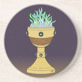 Magische Potion in Mazer en Chalice Combo Zandsteen Onderzetter