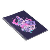 Magische Potion Schattige Roze Halloween Potion Fl Notitieboek (Rechterzijde)