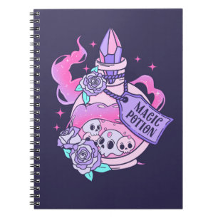 Magische Potion Schattige Roze Halloween Potion Fl Notitieboek
