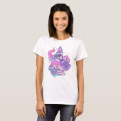 Magische Potion Schattige Roze Halloween Potion Fl T-shirt (Voorkant volledig)