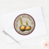 Magische Potions Bookplate Ronde Sticker (Envelop)