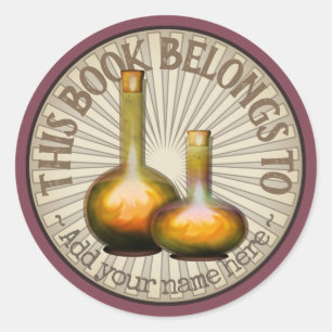 Magische Potions Bookplate Ronde Sticker