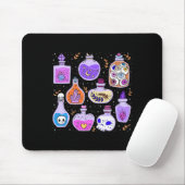 Magische Potions Flessen Witchy Halloween Print Muismat (Met muis)