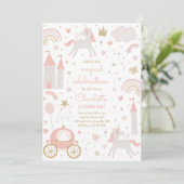 Magische prinses aankleden sprookje verjaardagsfee kaart (Staand voorkant)