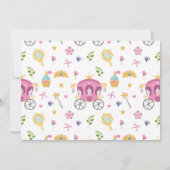 Magische Prinses Kasteel Verjaardagsfeest Foto Kaart (Achterkant)