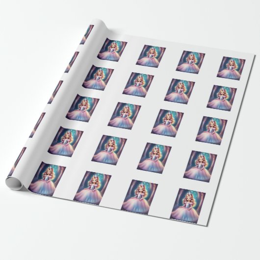 Magische prinses Magische trending betoverde fee Cadeaupapier (Uitgerold)