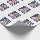 Magische prinses Magische trending betoverde fee Cadeaupapier (Hoek)