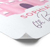 Magische Prinses Meisjes Verjaardag Welkom Teken Poster (Hoek)