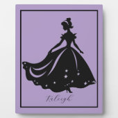 Magische prinses Sillouette gepersonaliseerde prin Fotoplaat (Voorkant)