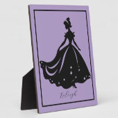 Magische prinses Sillouette gepersonaliseerde prin Fotoplaat (Zijkant)