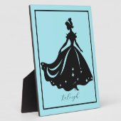 Magische prinses Sillouette gepersonaliseerde prin Fotoplaat (Zijkant)