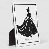 Magische prinses Sillouette gepersonaliseerde prin Fotoplaat (Zijkant)