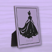 Magische prinses Sillouette gepersonaliseerde prin Fotoplaat