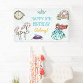 Magische prinses sprookjesachtige feestbanner spandoek (Insitu)