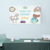 Magische prinses sprookjesachtige feestbanner spandoek (Beurs)