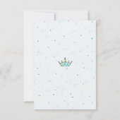 Magische prinses sprookjesfeest dank je kaart (Achterkant)