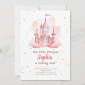 Magische Prinses Verjaardag Uitnodiging, Prinses 1 Kaart (Voorkant)