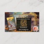 Magische Psychische Tarotlezer QR-code Foto Visitekaartje (Achterkant)