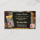 Magische Psychische Tarotlezer QR-code Foto Visitekaartje (Voorkant)