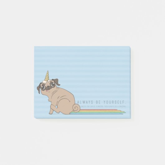 Magische pugicorn post-it® notes (Voorkant)