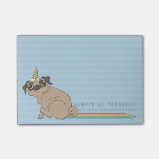 Magische pugicorn post-it® notes