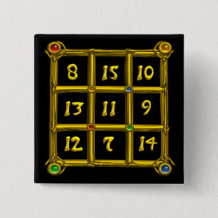 MAGISCHE QUARE 33 VIERKANTE BUTTON 5,1 CM