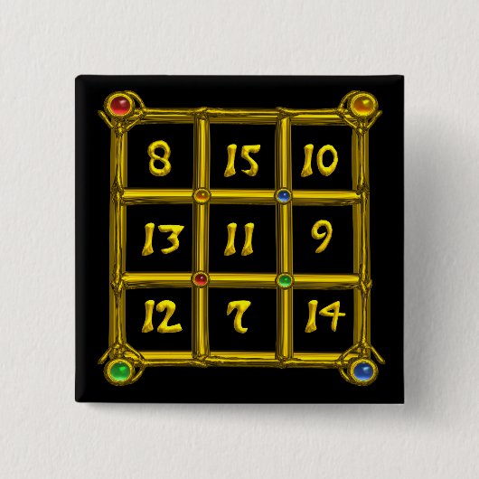 MAGISCHE QUARE 33 VIERKANTE BUTTON 5,1 CM (Voorkant)