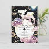 Magische Radiant Dragon Verjaardag Kaart (Staand voorkant)