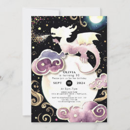 Magische Radiant Dragon Verjaardag Kaart