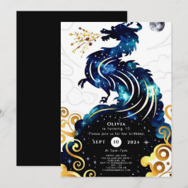 Magische Radiant Dragon Verjaardag Kaart