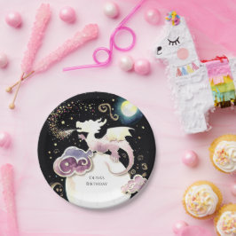 Magische Radiant Dragon Verjaardag Papieren Bordje