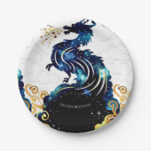 Magische Radiant Dragon Verjaardag Papieren Bordje (Voorkant)