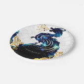 Magische Radiant Dragon Verjaardag Papieren Bordje (Gekanteld)