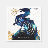 Magische Radiant Dragon Verjaardag Servet (Voorkant)