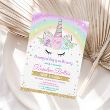 Magische Rainbow Unicorn Party Verjaardag