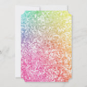 Magische Rainbow Unicorn Schattigee Girly Party Ui Kaart (Achterkant)