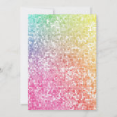 Magische Rainbow Unicorn Schattigee Girly Party Ui Kaart (Achterkant)