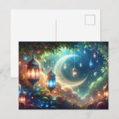 Magische ramadan en lantaarns briefkaart (Voorkant / Achterkant)