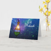 Magische Ramadan Lantaarn - Eid Wenskaart Kaart (Gele Bloem)