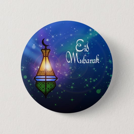 Magische Ramadan Lantern - Eid Greeting Button (Voorkant)