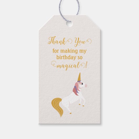 Magische Regenbogen en Eenhoorns Cadeaulabel (Voorkant)