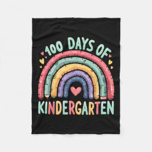 Magische Regenboog 100 Dagen Kleuterleidster 1 Fleece Deken