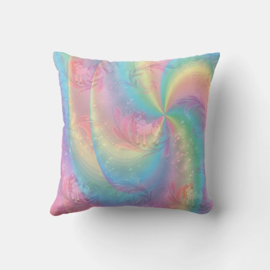 Magische regenboog 3 Cutie-Pie Baby Girls Kussen (Achterkant)