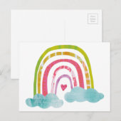Magische regenboog briefkaart (Voorkant / Achterkant)