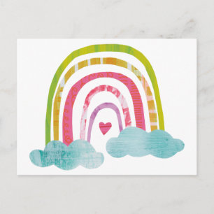 Magische regenboog briefkaart