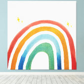 Magische Regenboog Canvas Afdruk (Insitu (Houten vloer))