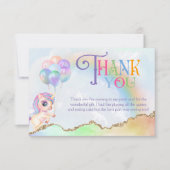 Magische Regenboog Eenhoorn Bedankkaart (Voorkant)